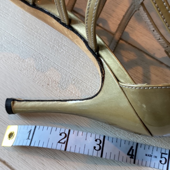 Sexy, strappy leather heels. Great for weddings or fancy date night. - Picture 12 of 12